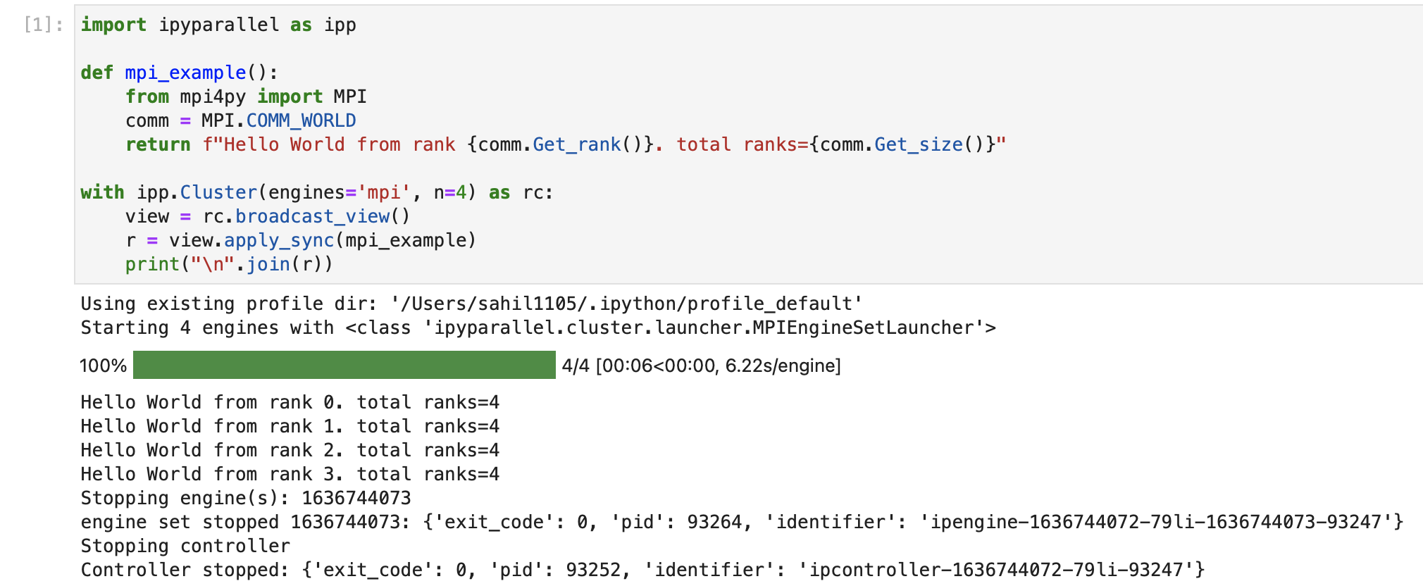 IPyParallel-MPI-Example